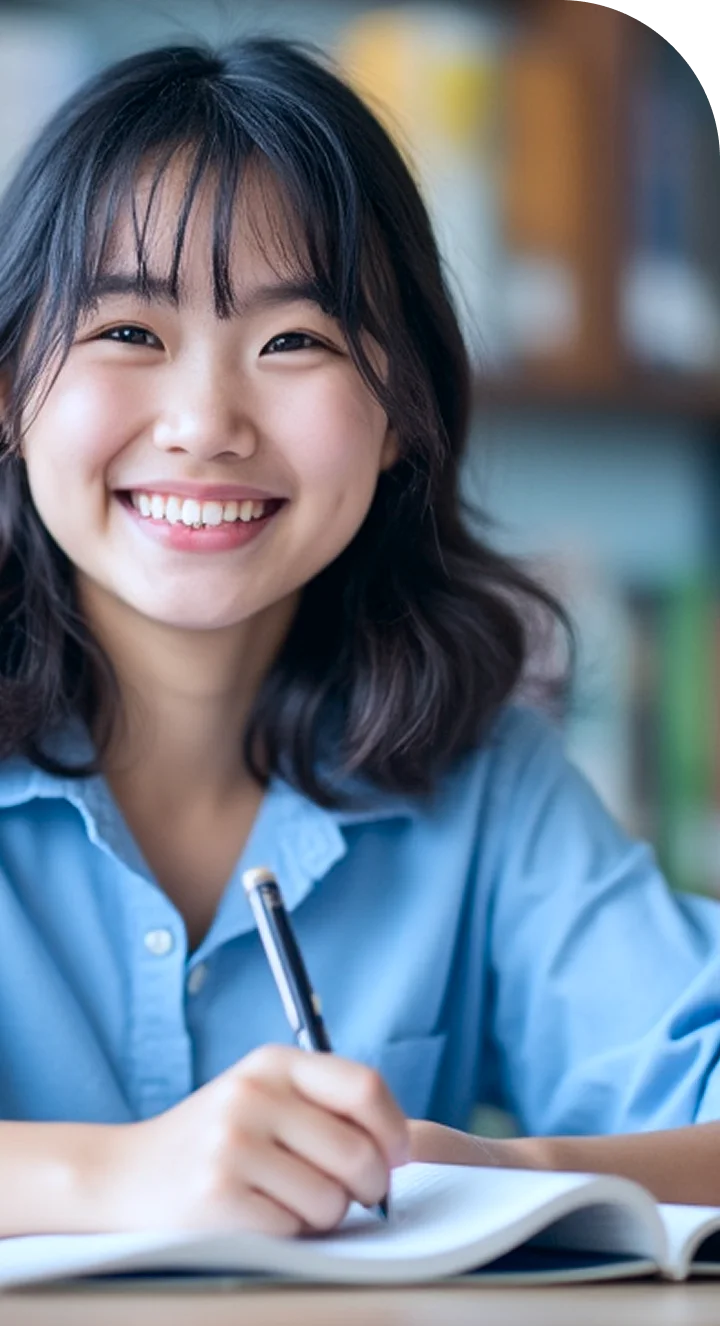 勉強に勤しむ生徒の写真