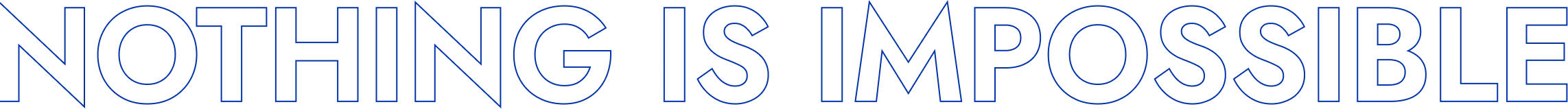 NOTHING IS IMPOSSIBLE